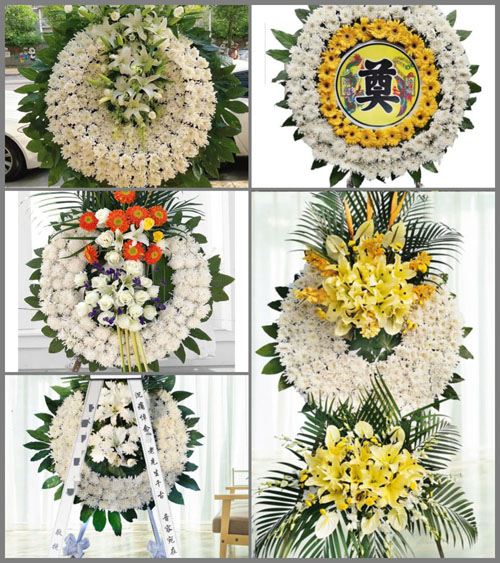 湖南永州祁阳县肖家镇上白鹭村花圈速递